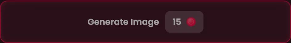 The Generate Image button showing the Neon coin cost.